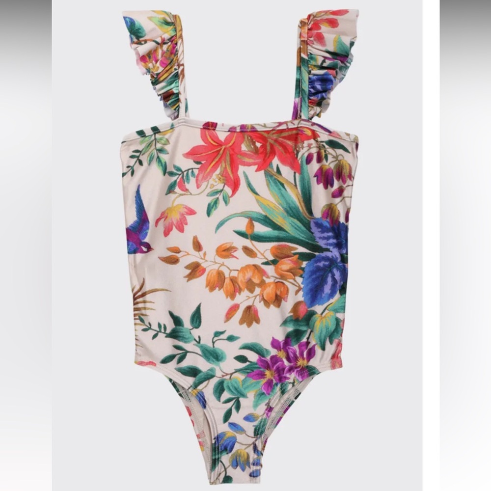 Girl's Tropicana Ruffle One-Piece Swimsuit